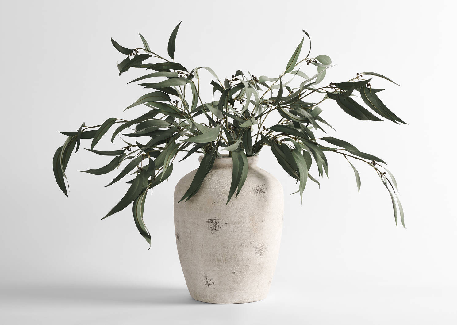 Carmina Vase & Shay Gumnut Leaf Branches | Urban Barn