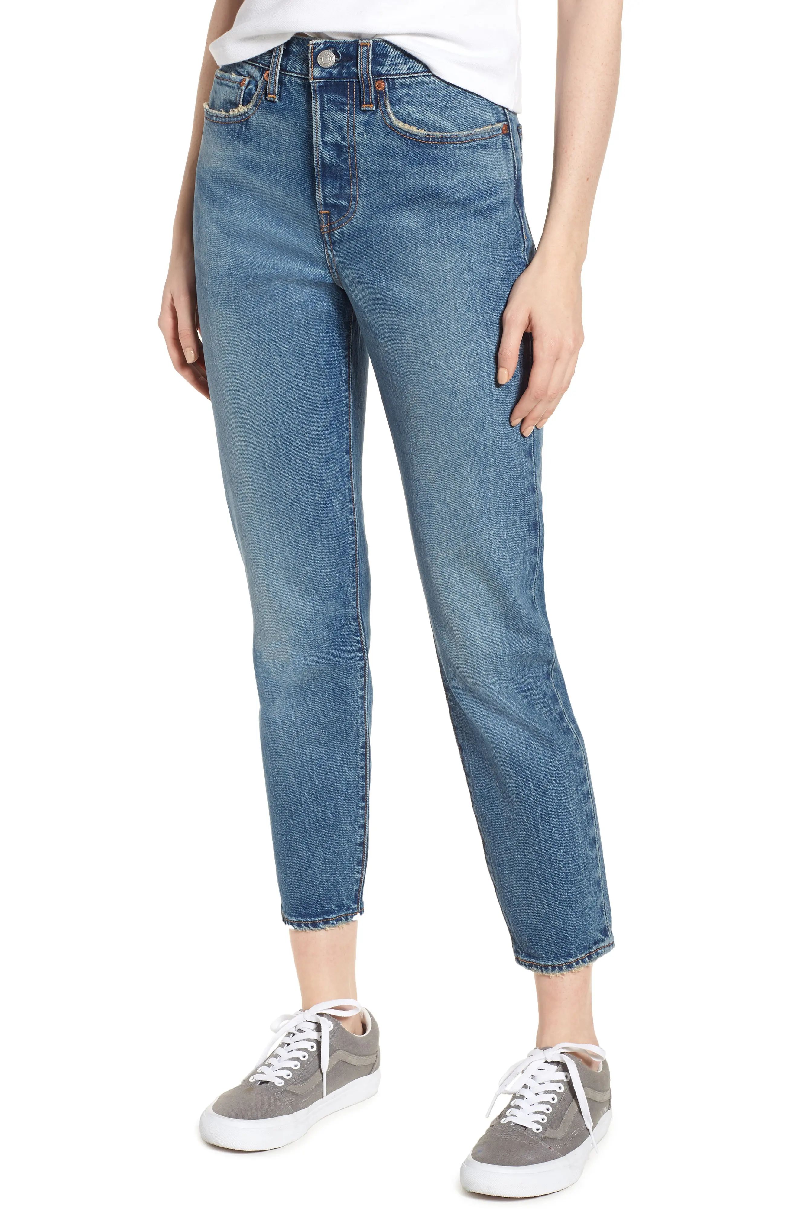 Women's Levi's Wedgie Icon Fit High Waist Ankle Jeans, Size 33 - Blue | Nordstrom