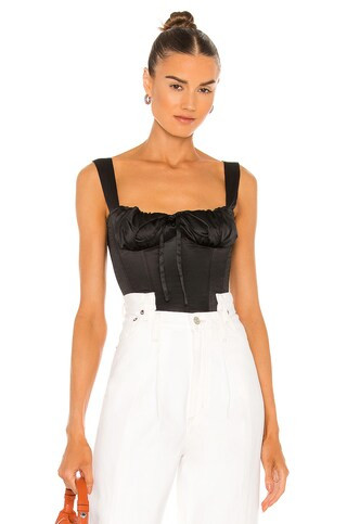 Miaou Agnes Corset in Black from Revolve.com | Revolve Clothing (Global)