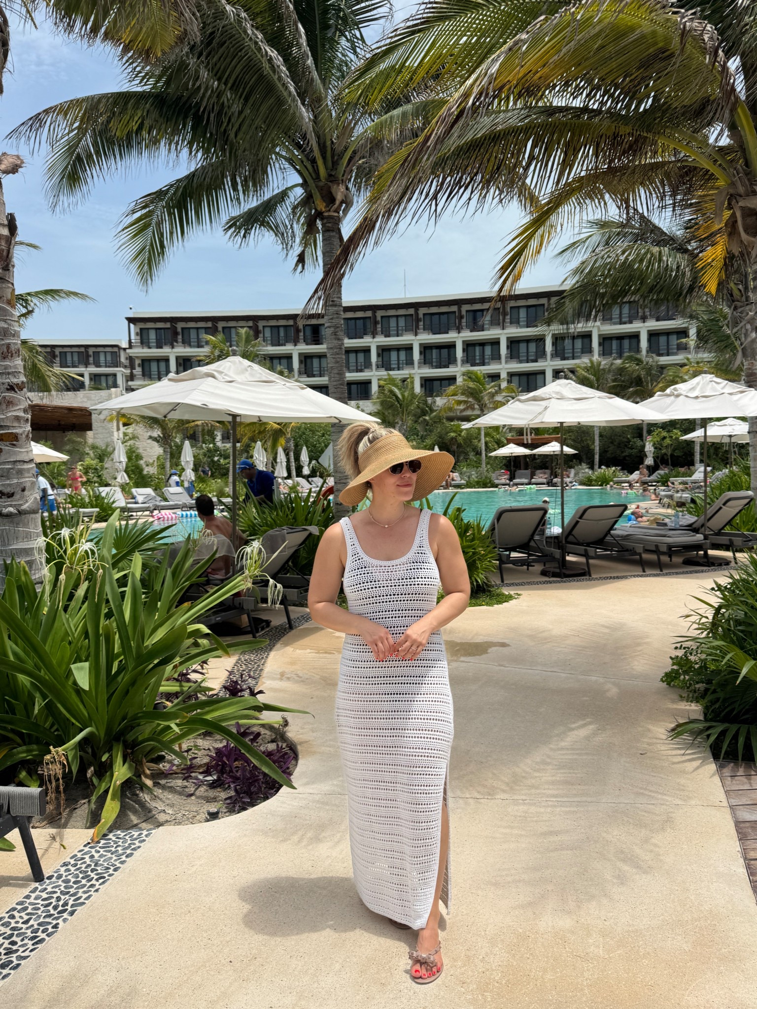 Pool Day ✌🏼☀️
cover up is old from H&M 
bathing suit linked, wearing M

#LTKStyleTip #LTKTravel #LTKFindsUnder50