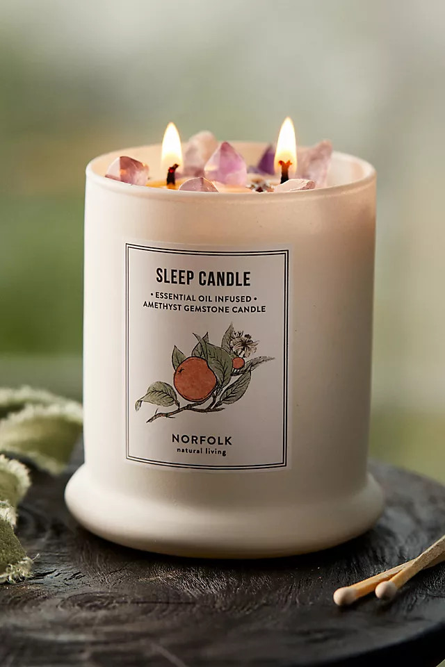 Amethyst Candle, Lavender + Orange | Anthropologie (US)