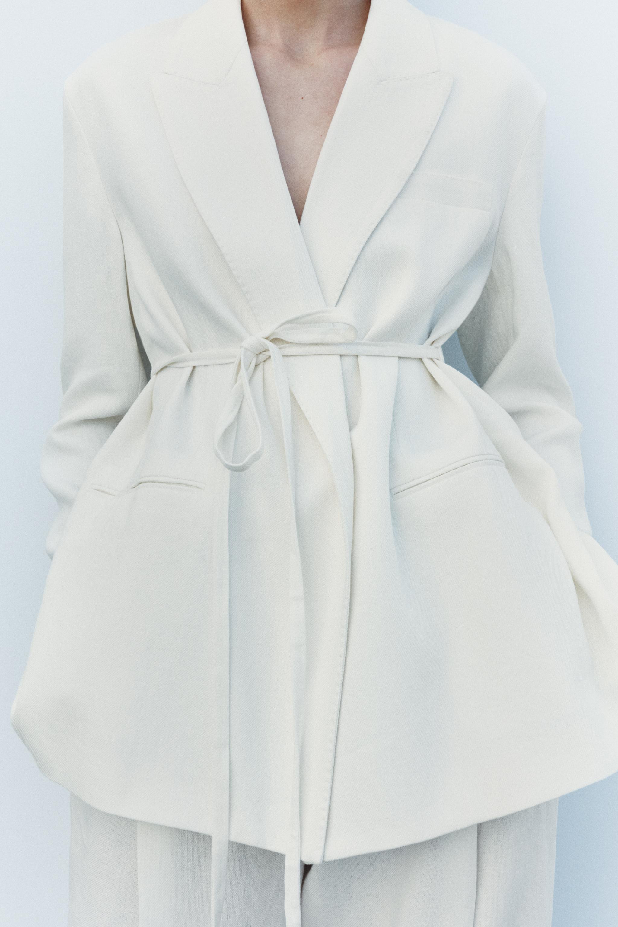 ZW COLLECTION LINEN BLEND BLAZER | Zara UK