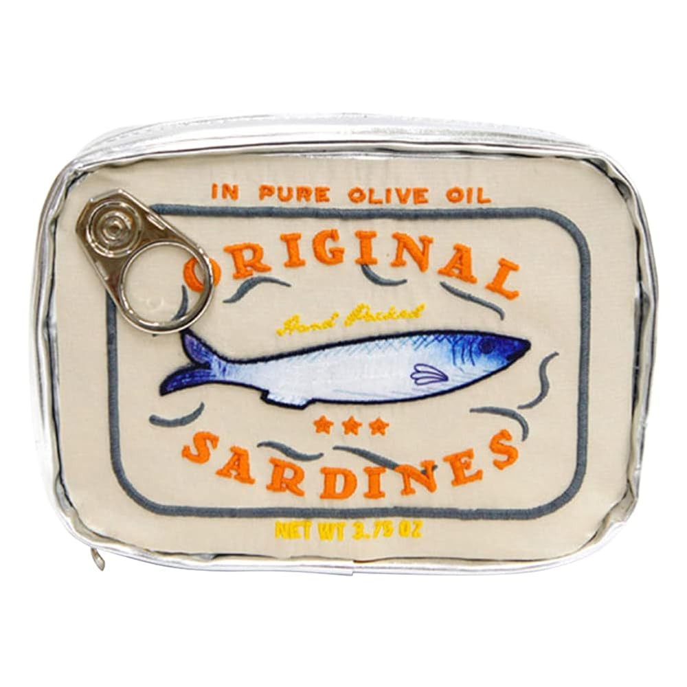 Cessfle Canned Sardines Makeup Bag, Funny Sardine Tin Fish Cosmetic Bag, Creative Cute Makeup Bag... | Amazon (US)