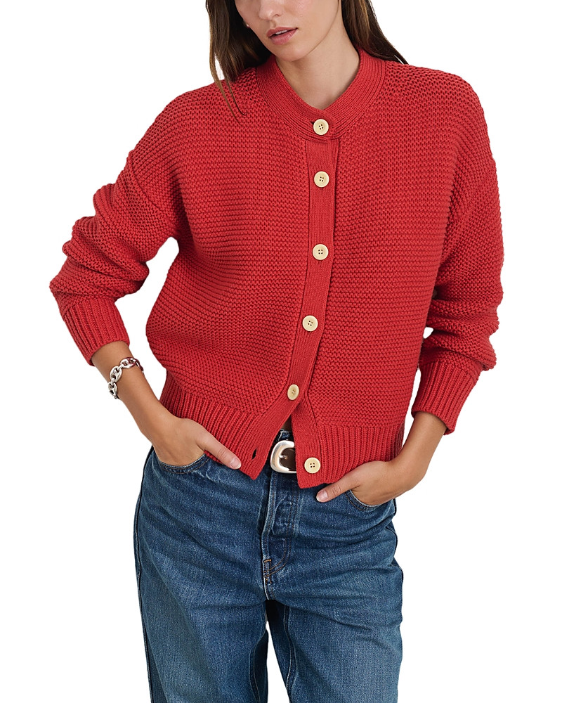 Alex Mill Nico Crewneck Cotton Cardigan | Bloomingdale's (US)