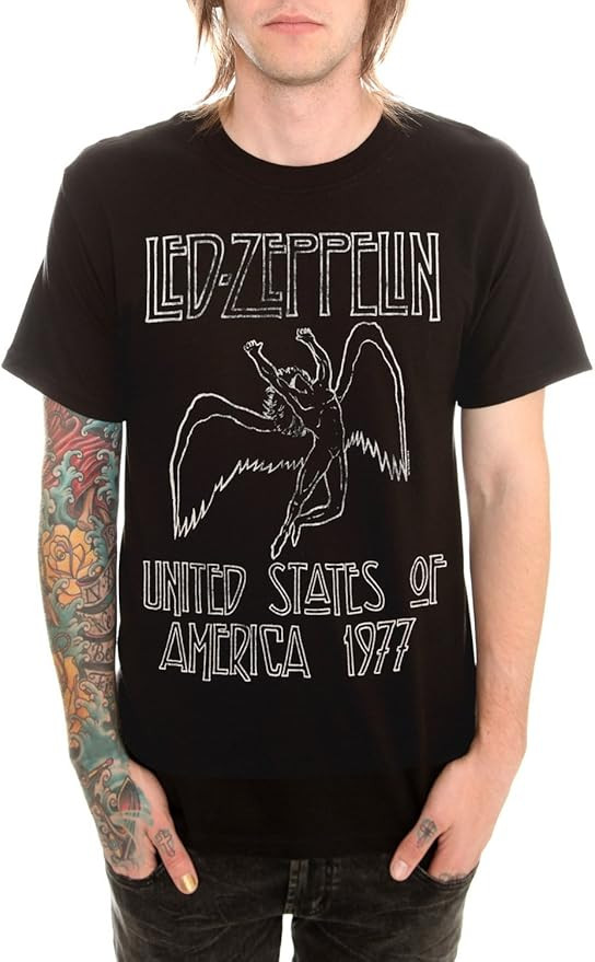 Hot Topic Led Zeppelin 1977 T-Shirt | Amazon (US)
