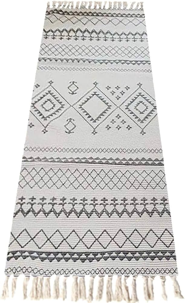 Handmade Organic Yoga Mat made with Organic Cotton Yoga Mat - Non Slip Hand-Woven Foldable Yoga R... | Amazon (US)