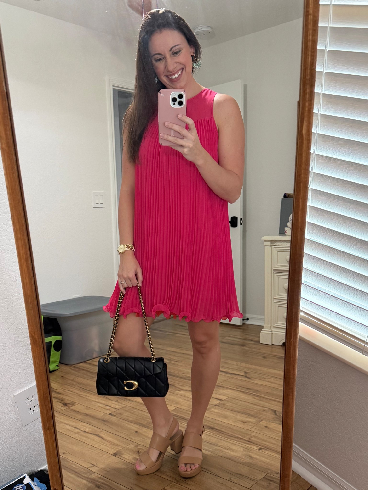 Date night means dressing up and having fun! No one tells you how fancy you get to dress for date night and we went cocktail attire tonight! Love a shoulder back from Coach and a platform/block heel to finish off the fit with detail oriented earrings like these paper earrings from Etsy! 

#LTKootd #LTKdayinmylife #LTKgrwm