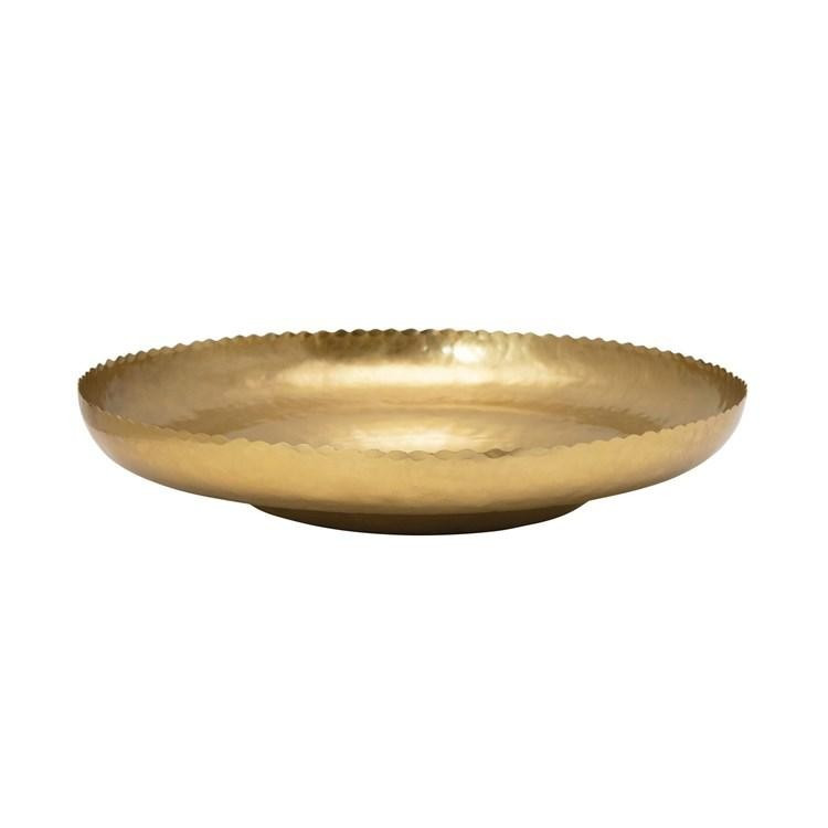 Scalloped Edge Hammered Bowl | Megan Molten