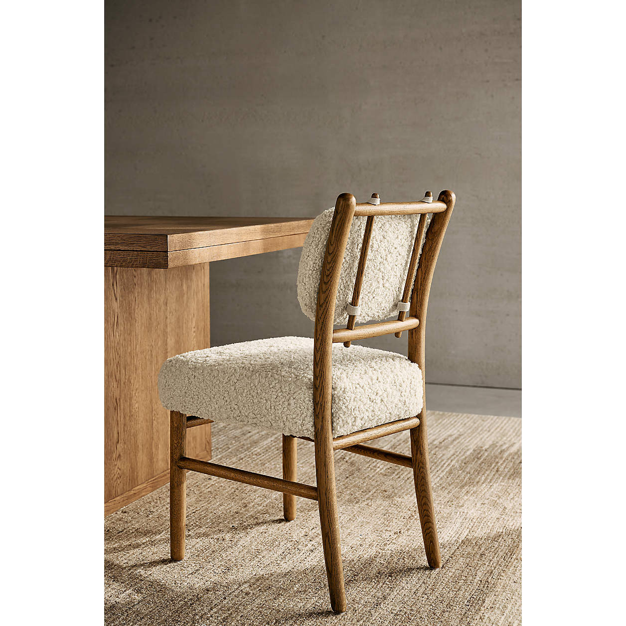 Wood Dining Chair with Faux Shearling
Save to FavoritesPierre Light Brown Oak Wood Dining Chair with Faux Shearling

#LTKHome