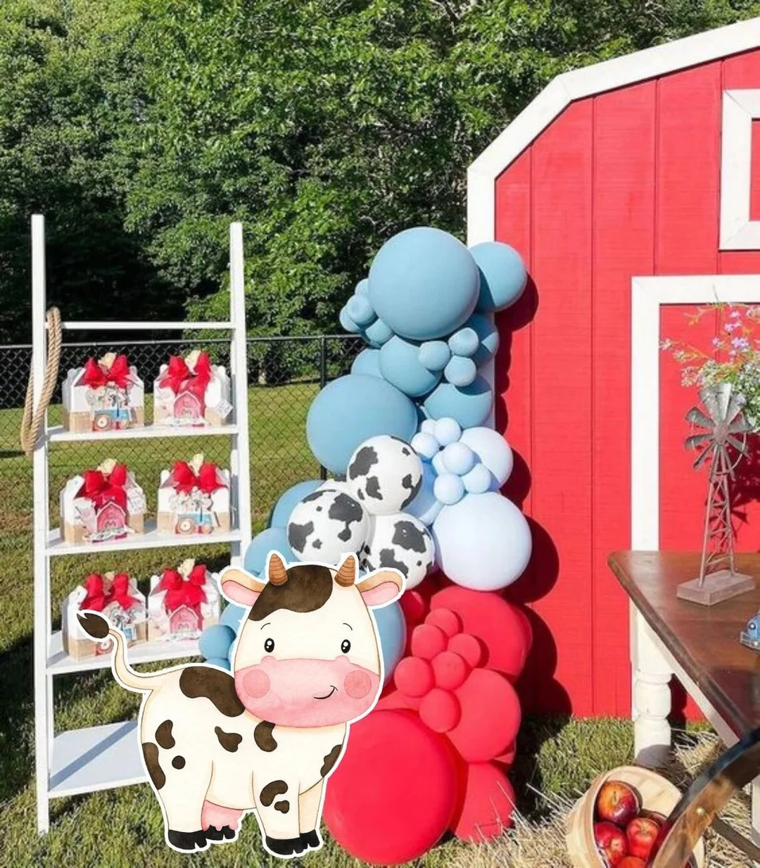 BIG DECOR FARM Birthday: Cutout Decor Farm Animals, Farm Printable Baby Shower, Birthday Party, D... | Etsy (US)