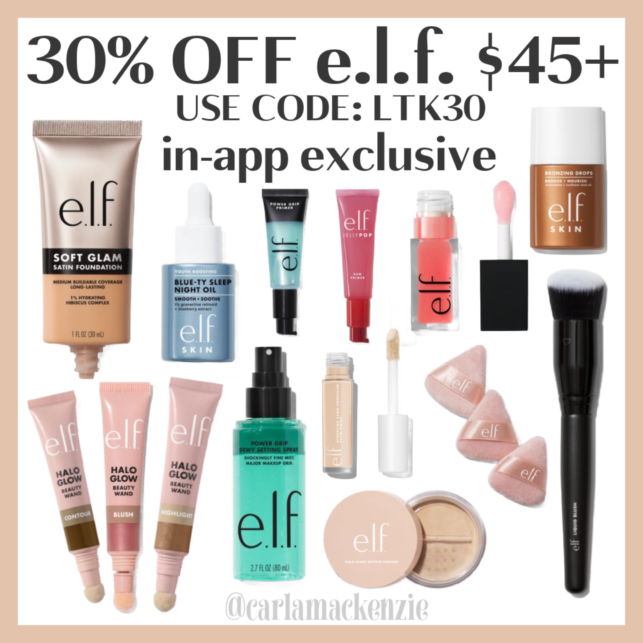Elf Cosmetics Sale

Satin Foundation
Primer
halo glow

#LTKSummerSales #LTKxelfCosmetics #LTKSaleAlert