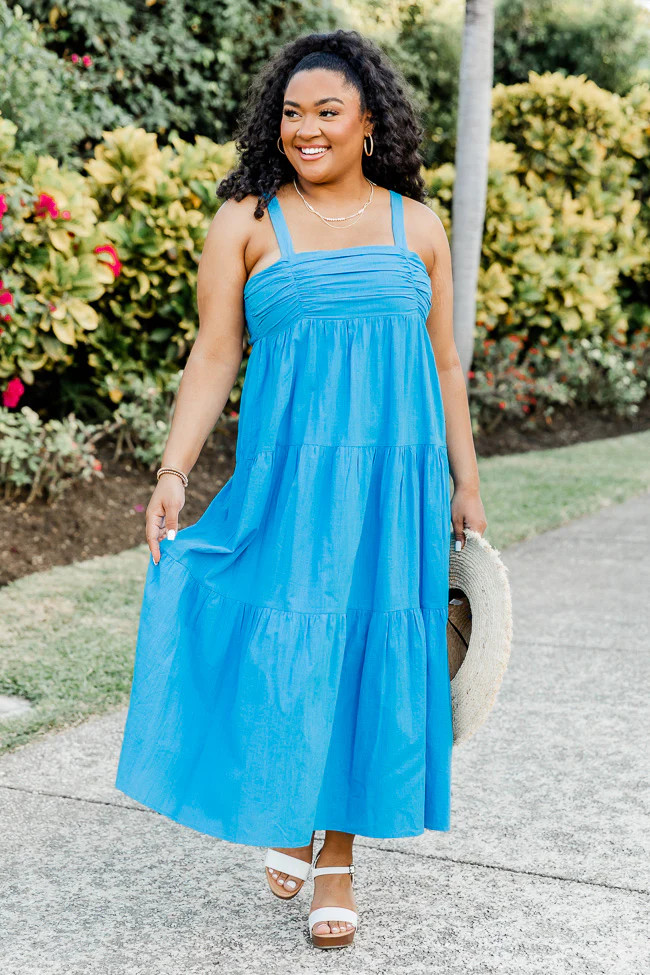 Want You By My Side Bright Cobalt Blue Dress | Pink Lily