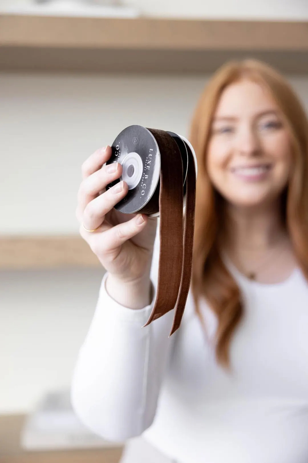 Brown Velvet Ribbon Holiday Christmas Decor - Etsy | Etsy (US)