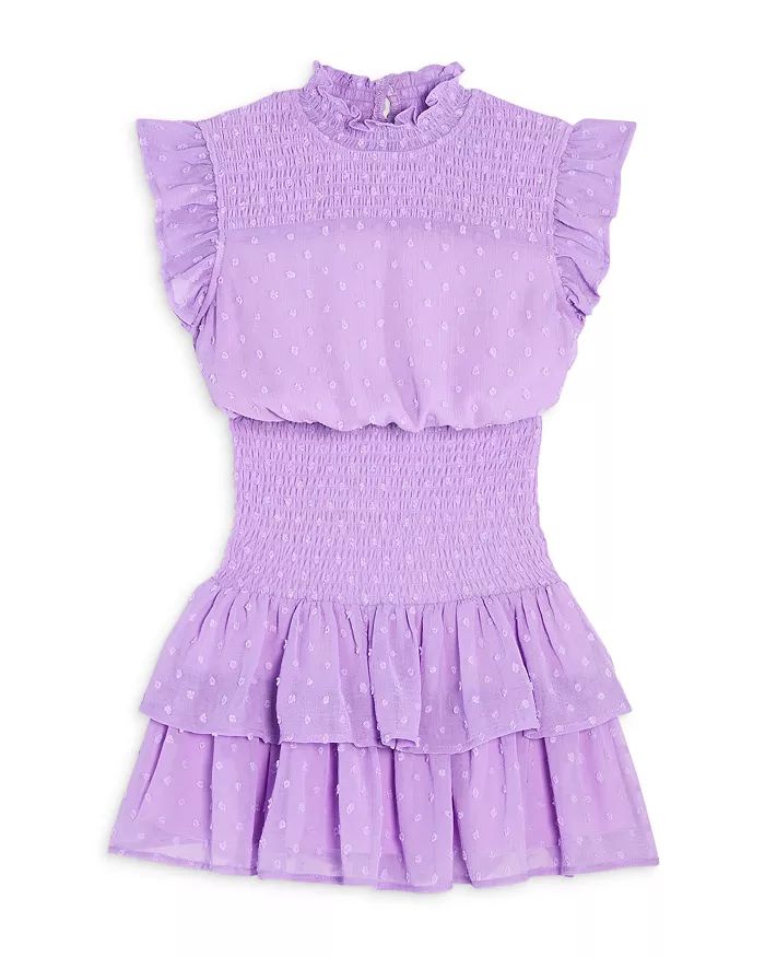 Girls' Swiss Dot Smocked Dress, Big Kid - 100% Exclusive | Bloomingdale's (US)