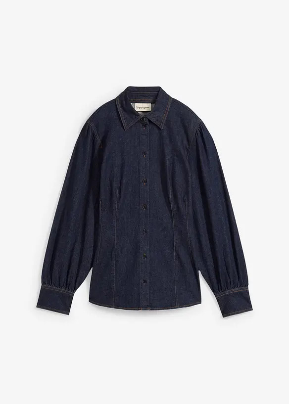 Jeanshemd mit Ballonärmel | Bonprix DE