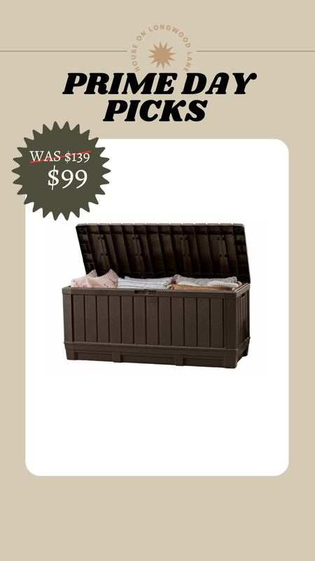 29% OFF OUTDOOR STORAGE!
Requests for outdoor storage and this is the smaller version of the one we have!
It's still pretty large at 90-gal. The other color is already sold out!

#LTKsalealert #LTKFind #LTKxPrimeDay