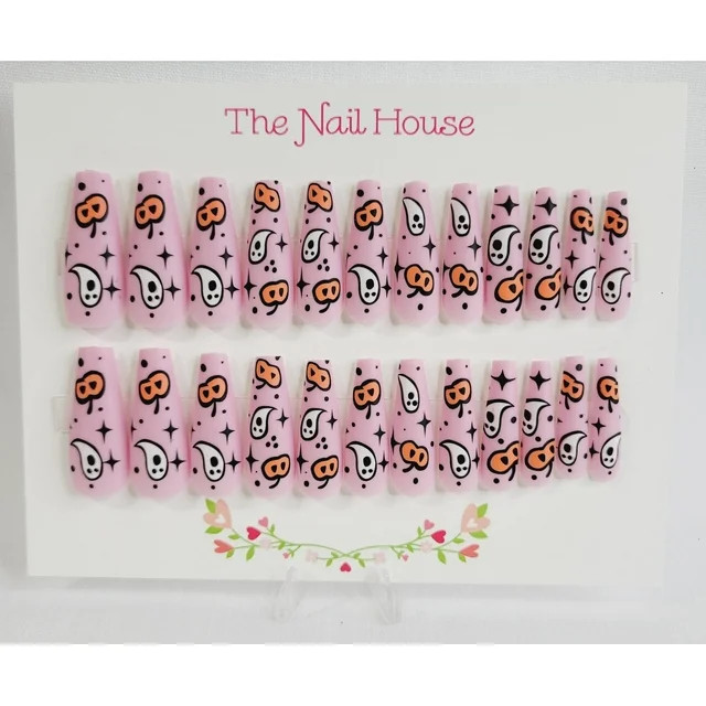 I Love Halloween Matte Coffin Press-On Nails By The Nail House NH - 24 Pieces | Walmart (US)