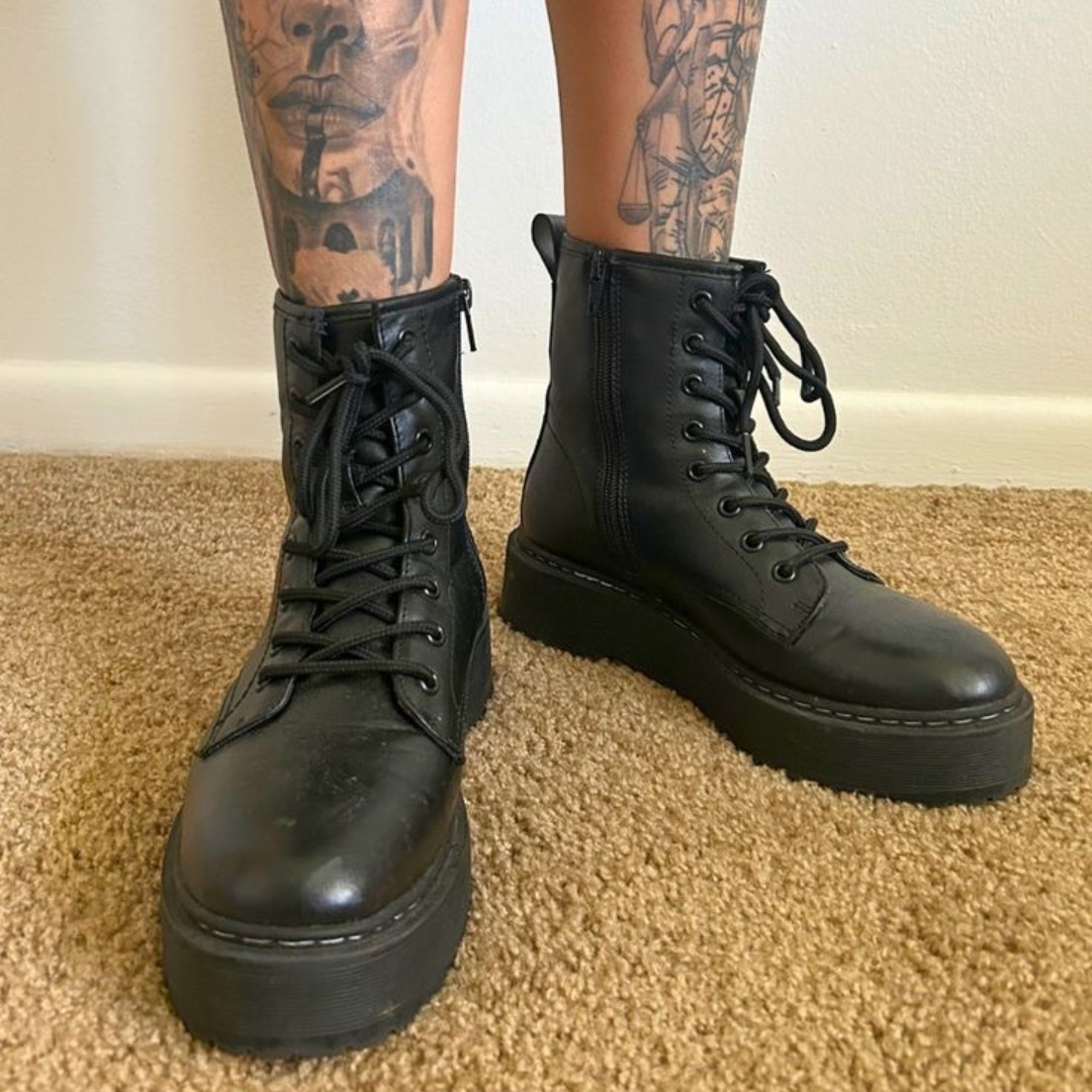 Had to repost these because your fall outfit truly isn’t complete without the perfect boots! 😊

These comfy black combat boots transition seamlessly from business casual to everyday chic ✨🍁 

#LTKSeasonal #LTKShoeCrush #LTKPetite