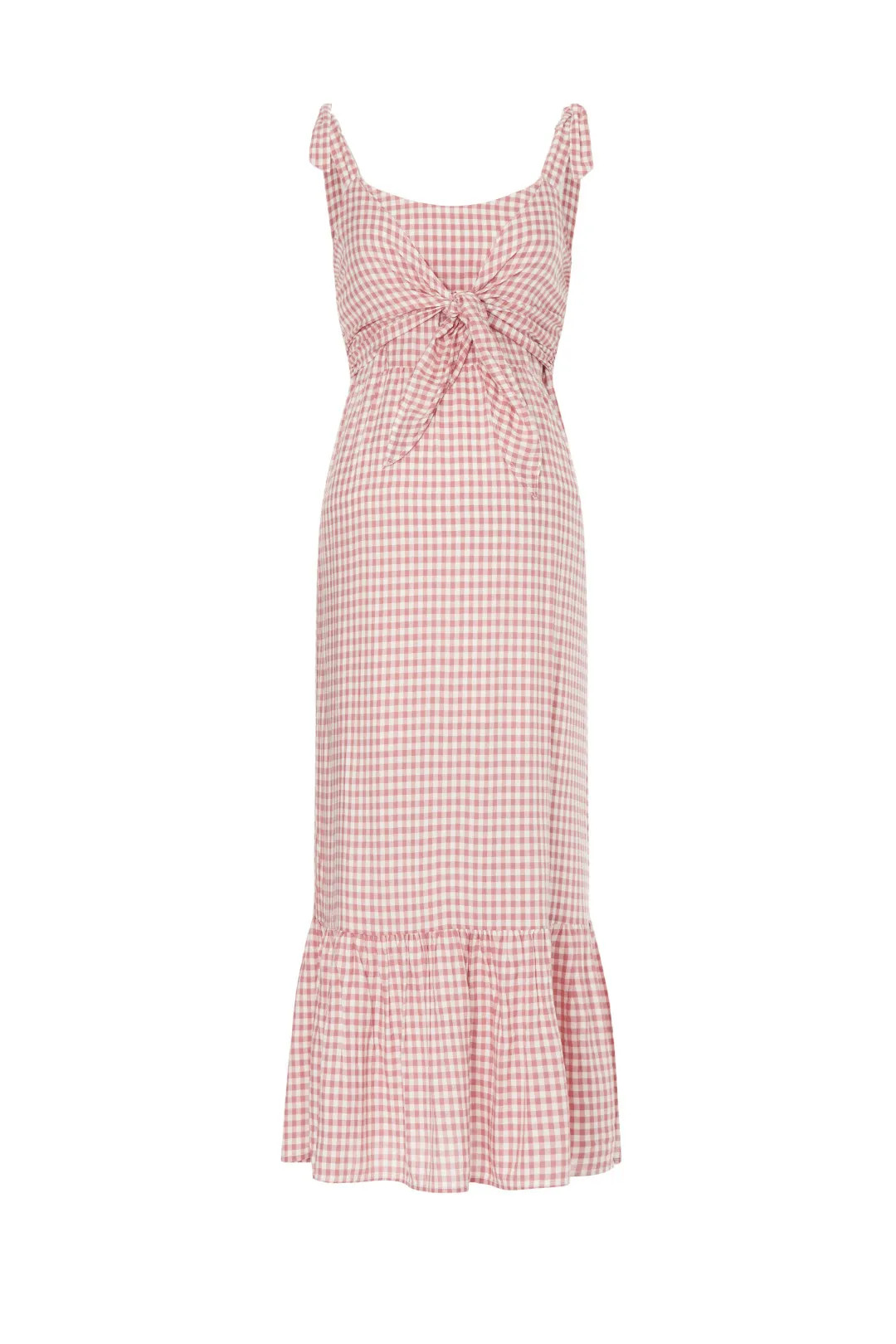 Pink Gingham Maternity Dress | Rent the Runway
