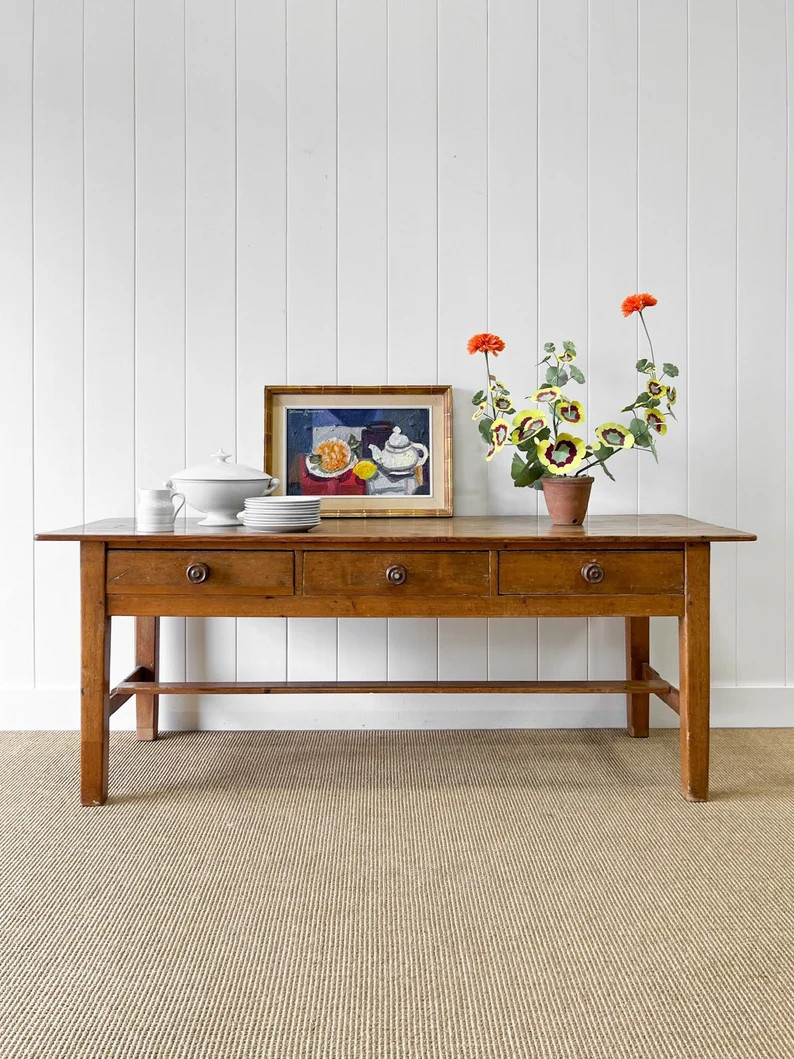 An Antique Irish Over 6ft Dining Server or Console Table - Etsy | Etsy (US)