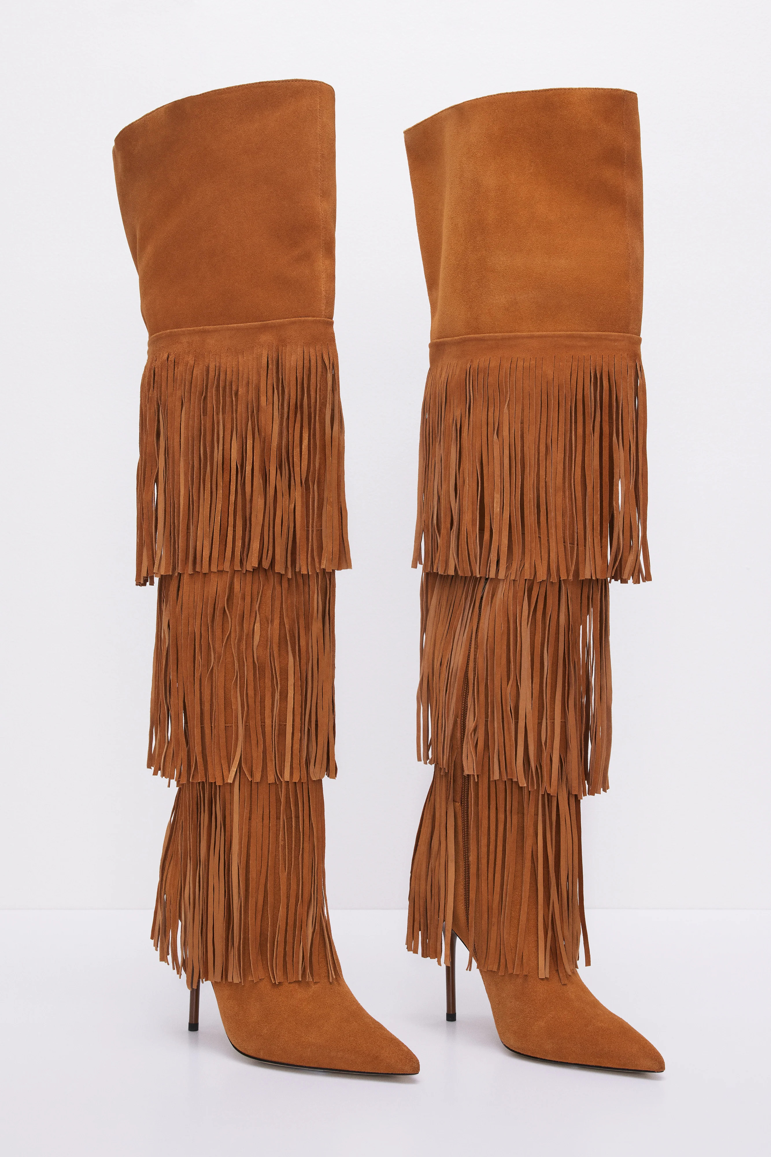 FRINGE OTK BOOT | TOBACCO01 - GOOD AMERICAN | Good American