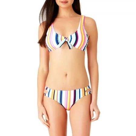Juniors' Molded Push-Up Triangle Swim Bikini Top | Walmart (US)