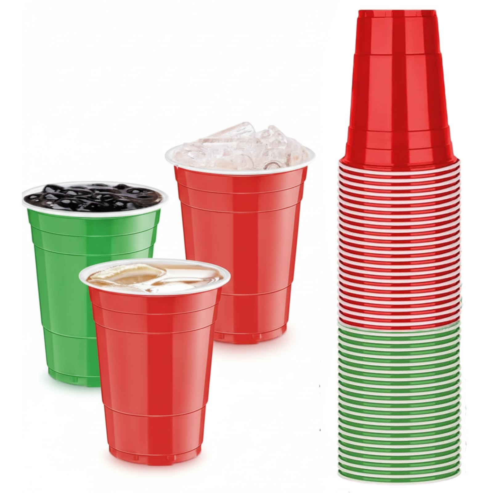 30 Pcs 16 oz Disposable Plastic Cups Bulk for Graduation Party Wedding Theme Party Birthday (Chri... | Amazon (US)