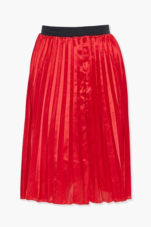 Plus Size Satin Pleated Skirt | Forever 21 (US)