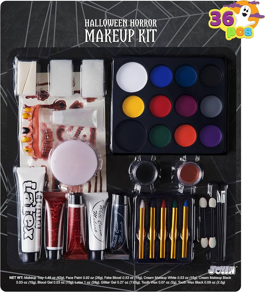 JOYIN Halloween Makeup Set Ultimate Family Party Pack All-in-one Easy On Set for Halloween Party ... | Amazon (US)