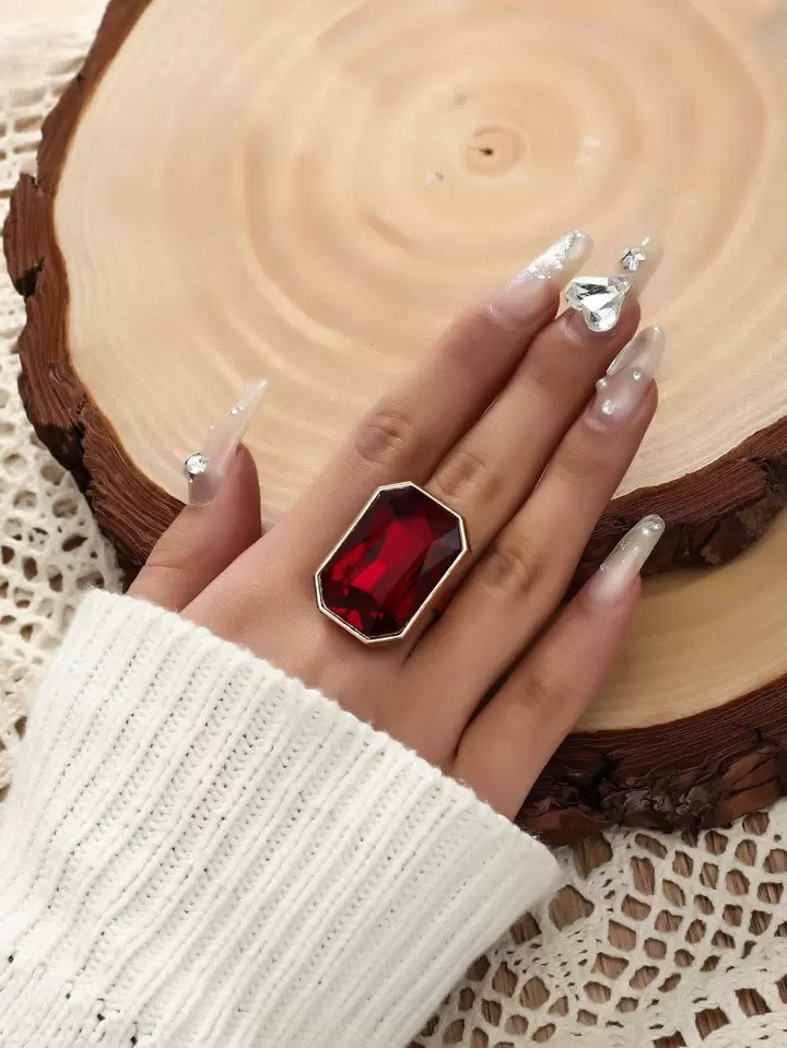 Gemstone Decor Ring | SHEIN