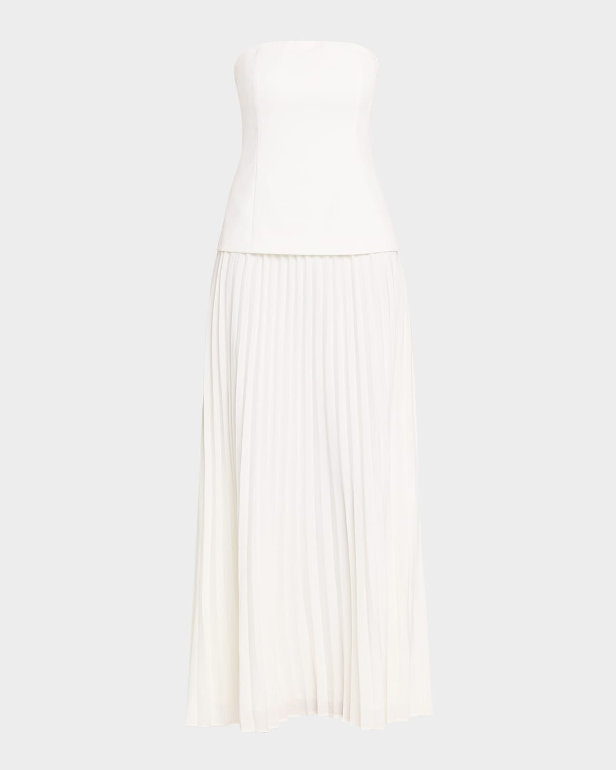 Cody Pleated Strapless Dress | Neiman Marcus