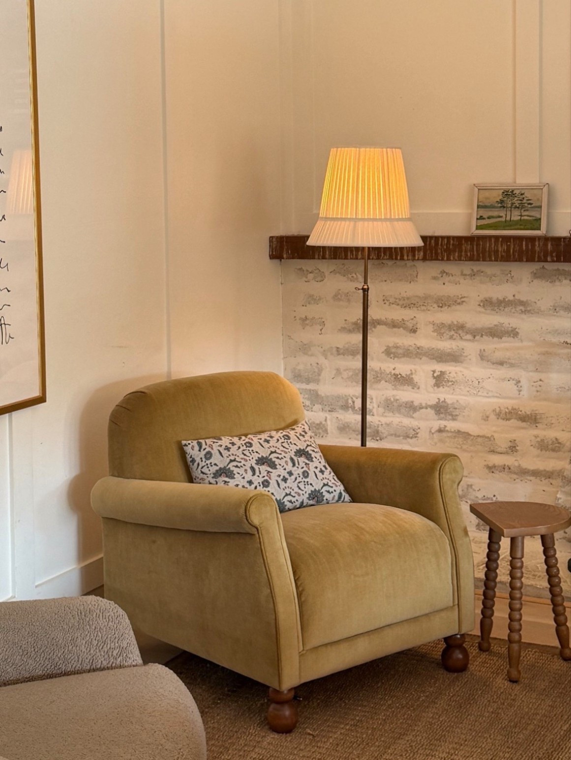 20% off Chair and floor lamp 
30% + an extra 25% off off lumbar pillow!

#LTKHome #LTKSaleAlert