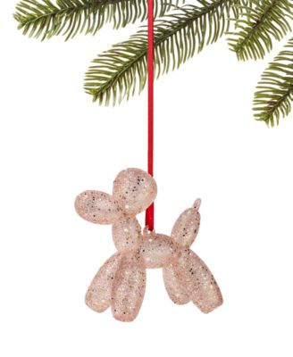 Sugar Plum Pink Balloon Dog Ornament | Macy's