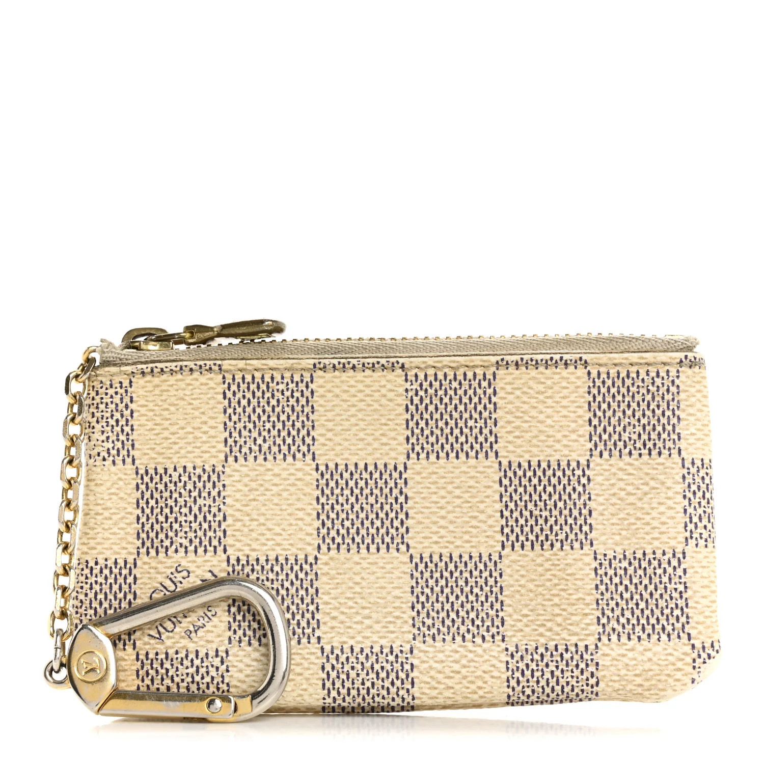 Damier Azur Key Pouch | FASHIONPHILE (US)