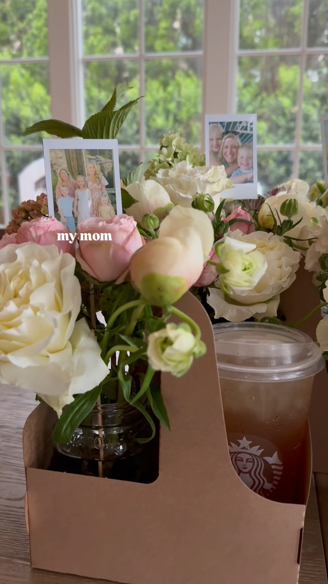 Gift idea for so many occasions! A bouquet on one side and their favorite drink or gift card on the other! The photo gives the sweetest personal touch. These are great for Mothers Day, birthdays, teacher gifts, or even just because!

#LTKSeasonal #LTKSummerEdit