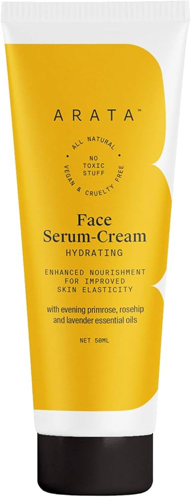 Arata Hydrating Face Serum-Cream For Enhanced, Tightened Skin | Ayurvedic Rosehip, Lavender & Eve... | Amazon (US)