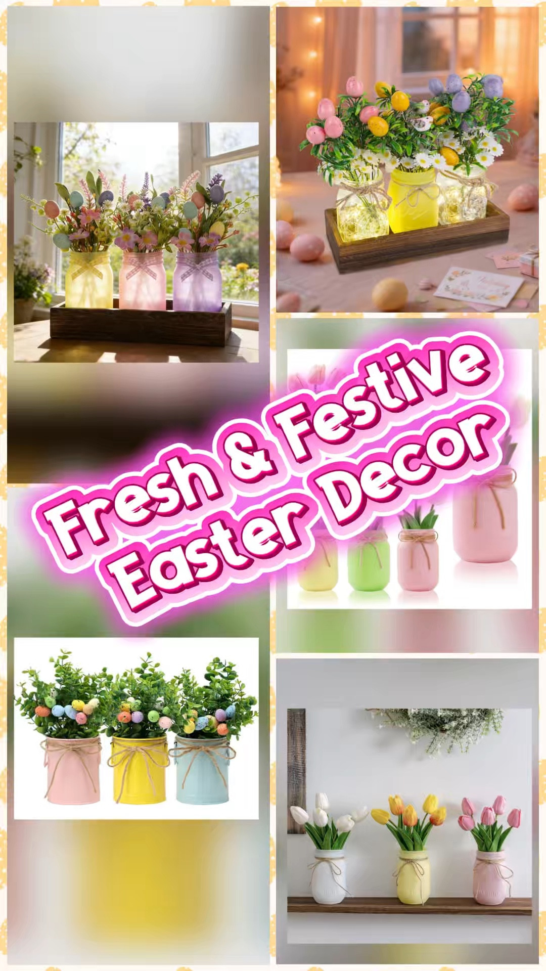 If you’re looking for Easter centerpiece inspiration, these sweet pastel arrangements are such a charming way to decorate for spring. 

Save this idea for your Easter table. Which one is your favorite?

#EasterDecor
#EasterCenterpiece
#EasterTableDecor
#SpringHomeDecor
#EasterInspo

#LTKHome