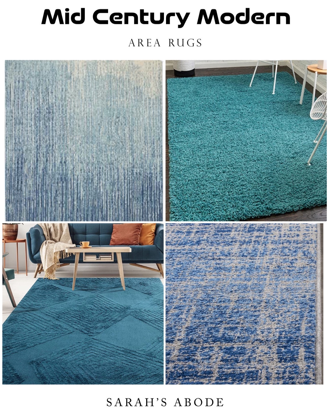Mid century modern rugs! Geometric shapes and abstract texture. 

Blue. Turquoise. Teal. Hexagon. Modern rug. Geometric rug. Textured rug. Herringbone  

#LTKFamily #LTKSaleAlert #LTKHome