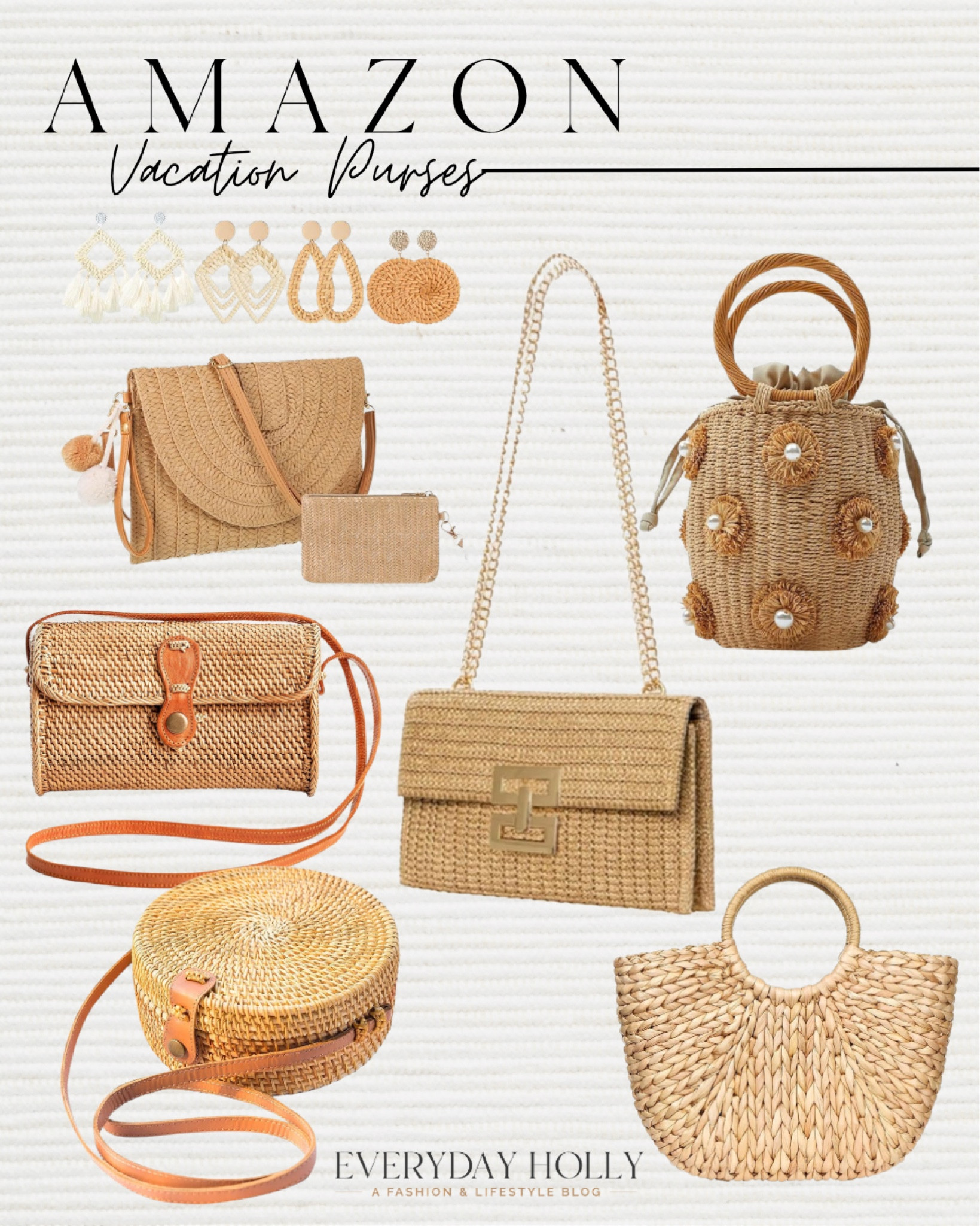 I own all of these Amazon summer purses and I love them all!  Vacation resort purse, handband, straw purse, raffia purse, crossbody, cruise accessories, straw floral bucket bag, straw clutch raffia circle crossbody, resort wear, party clutch, gold chain  

#LTKitbag #LTKtravel #LTKfindsunder50

