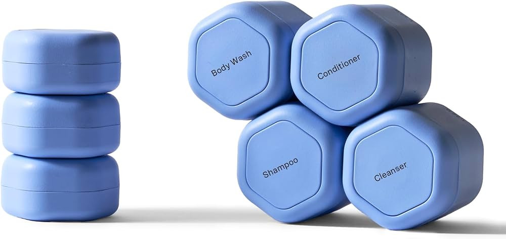 Cadence Travel Containers - Daily Routine Capsule Set - Magnetic Containers with Lids,4 Flex Medi... | Amazon (US)