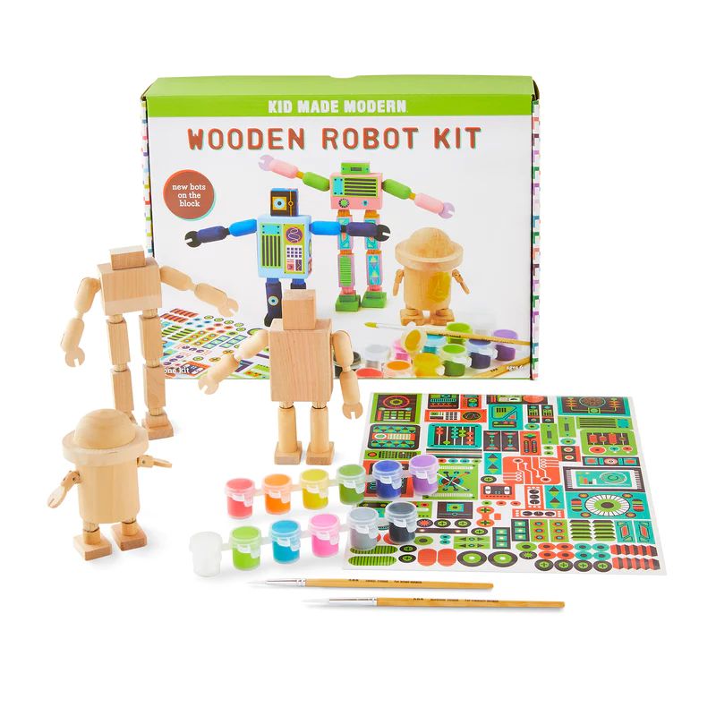 Wooden Robot Craft Kit | Kid Made Modern