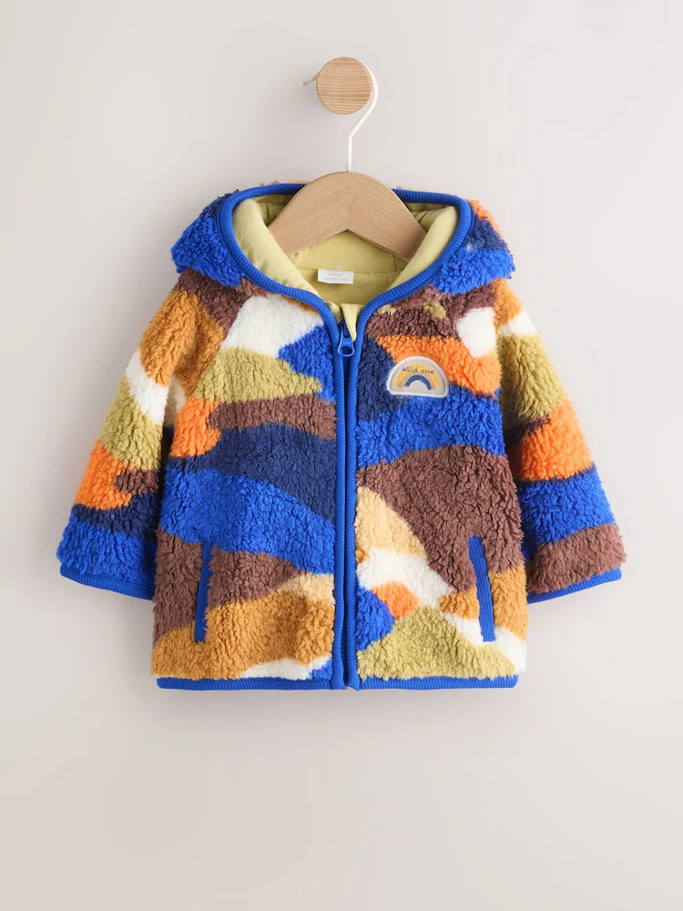 Buy Blue Scene Hooded Baby Fleece Jacket (0mths-2yrs) from Next USA | Next US
