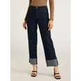 Scoop Women's Benton High Rise Straight Jeans, Sizes 0-20 | Walmart (US)
