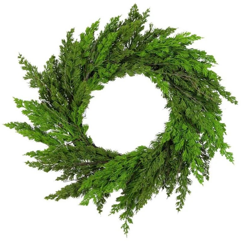 26" Cedar Wreath | Linen & Flax Co