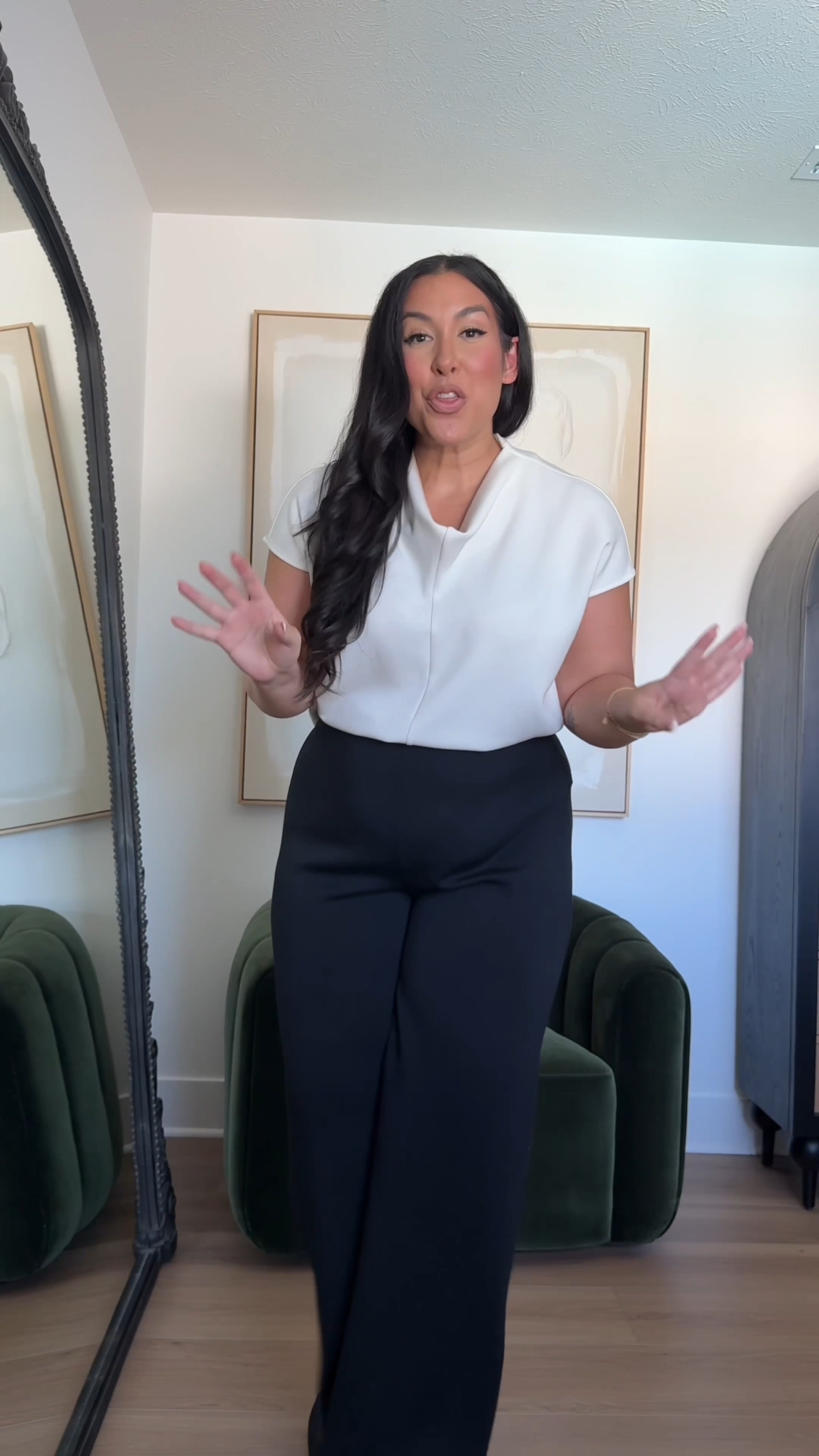 This jumpsuit is so comfortable and has an open back to make it easy to wear! 
Use code BONNIEXSPANX to save $$ 

Work outfits, mid size ootd, fall outfits for work, mid size workwear

#LTKootd #LTKMidsize #LTKWorkwear