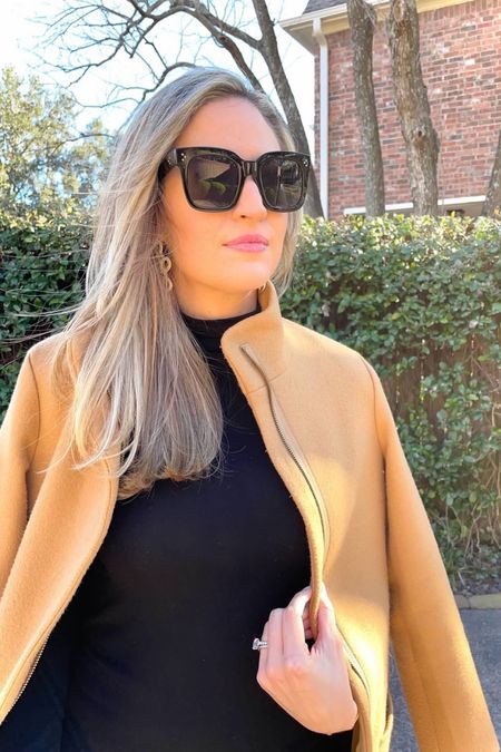 🌲 Winter Outfit 🌲

A camel colored coat is a staple item to have. It goes with everything and it’s a classic piece to add to your closet that will always be in style. 

These are my favorite go to sunglasses for every season. 

#everypiecefits

Winter wear 
Coat
Jacket
Timeless coat
Classic style

#LTKstyletip #LTKworkwear #LTKover40