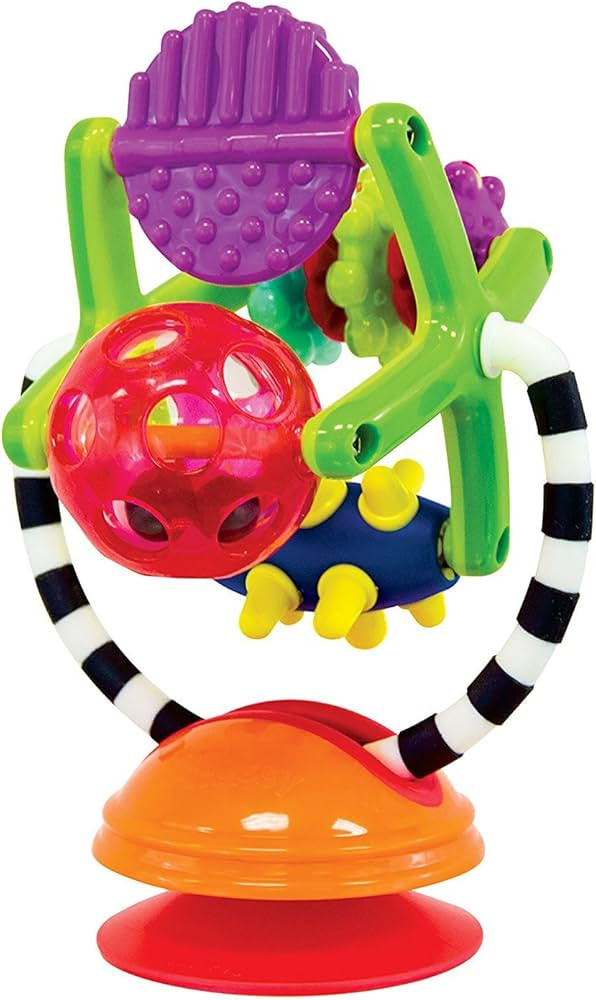 Sassy Teethe & Twirl Sensation Station 2-in-1 Suction Cup High Chair Toy, Developmental Tray Toy ... | Amazon (US)