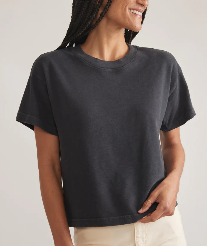 Sadie Vintage Slub Crop Tee | Marine Layer