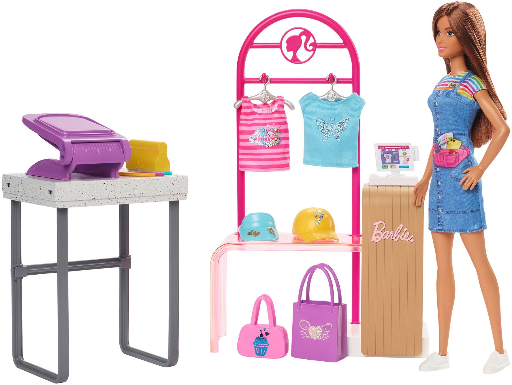 Barbie Make & Sell Boutique Playset with Doll Multicolor HKT78 - Best Buy | Best Buy U.S.