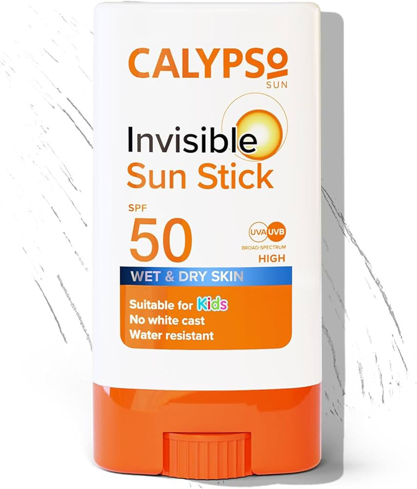 Calypso Invisible Sun Stick, SPF50 Sun Protection for Wet and Dry Skin, 15g | Amazon (UK)